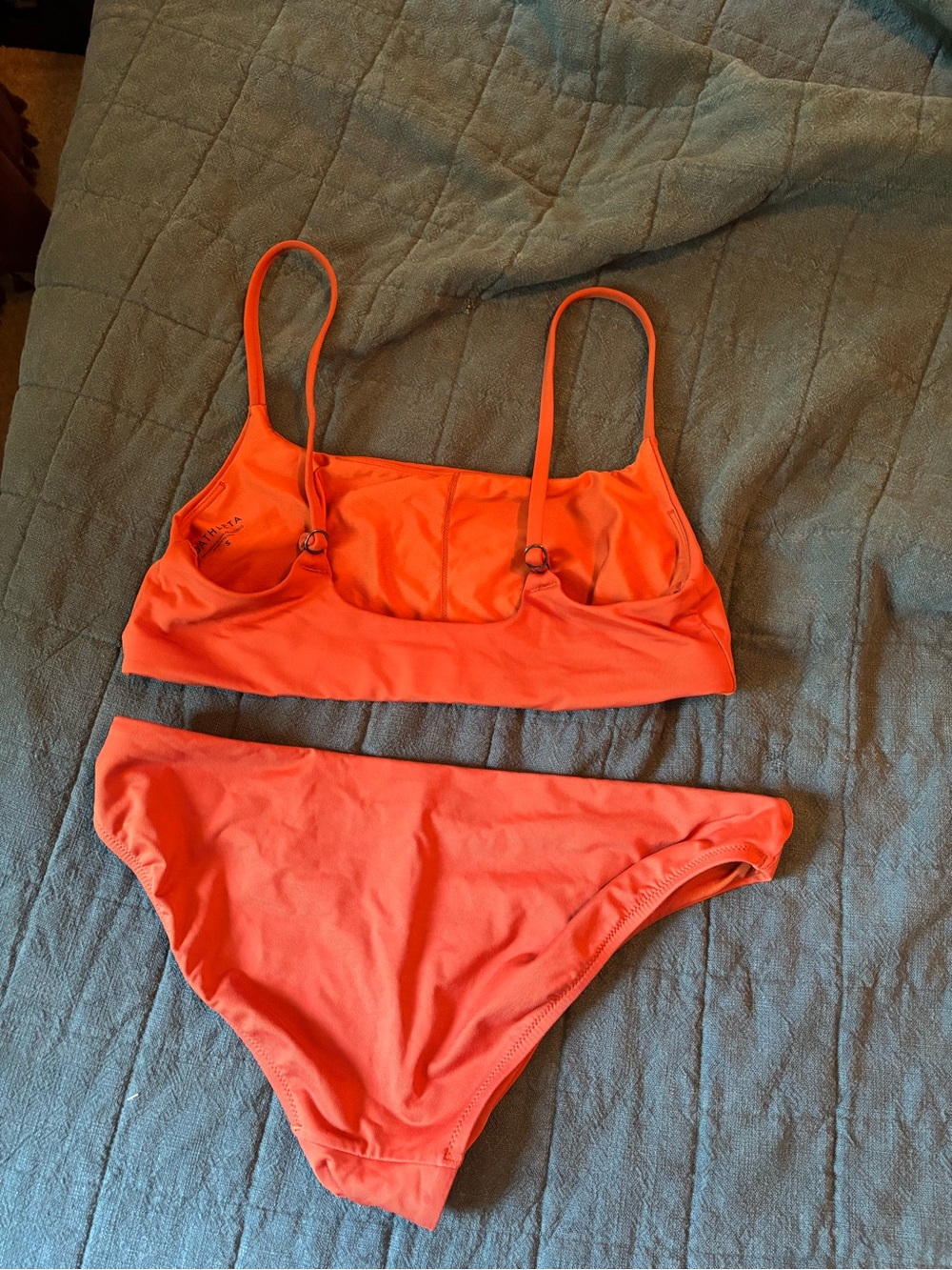 Athleta Orange Square Neck Bikini - Picture 4 of 4